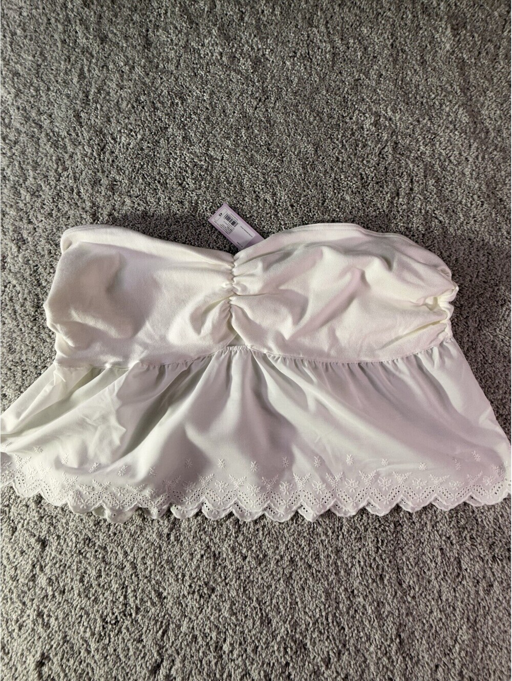 NWT Wild Fable Strapless Top Size 4X Cotton White